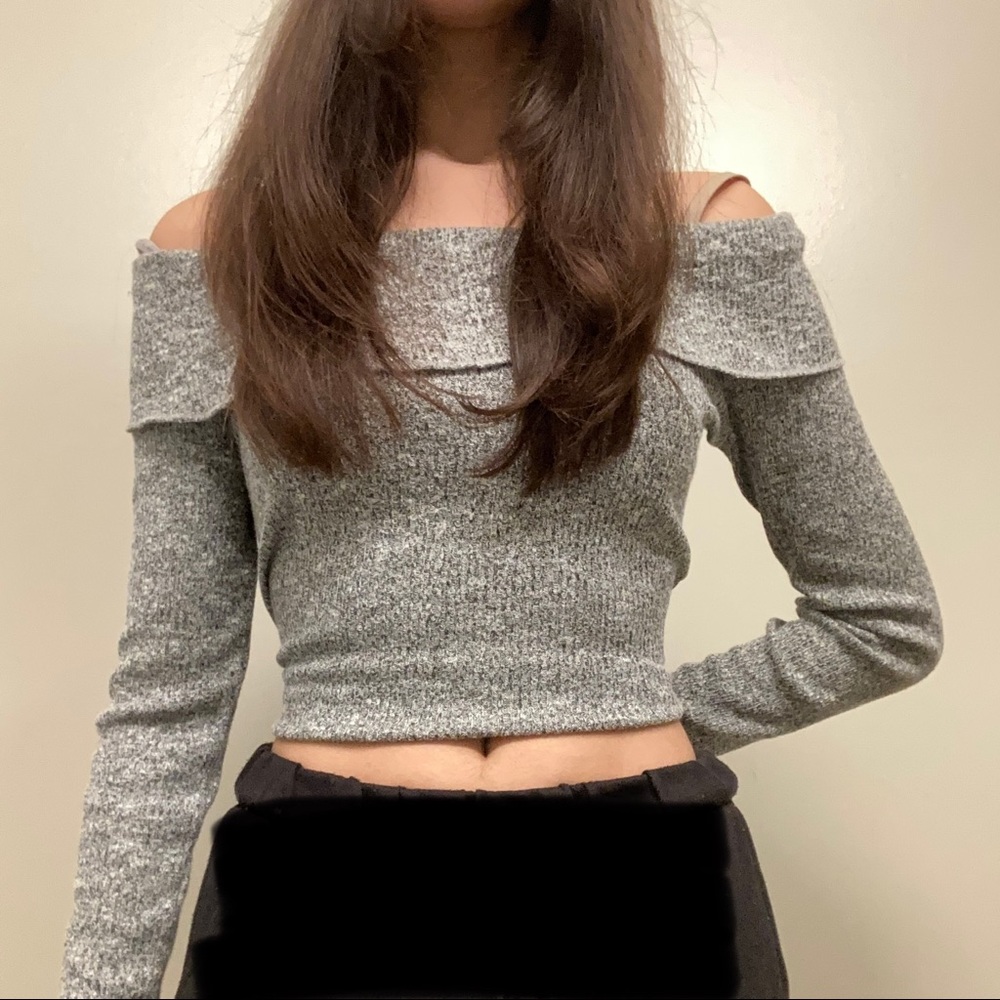 grey sweater